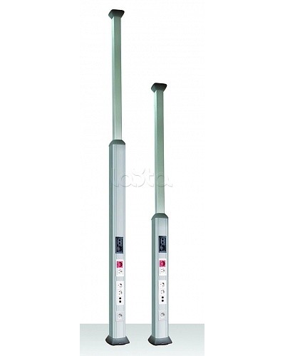 Колонна алюминиевая, 1.5 - 3м, цвет белый DKC 09582 в Липецке Аксессуары для стоек и шкафов Pintop.ru