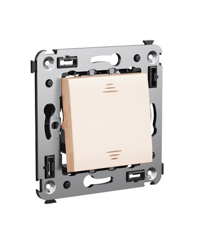 Инвертор одноклавишный в стену, Avanti, Ванильная дымка DKC 4405123 в Липецке Аксессуары для стоек и шкафов Pintop.ru