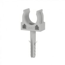 Держатель с защёлкой и дюбелем, в комплекте с винтом розница D16 (100 шт/уп) DKC (51316R)