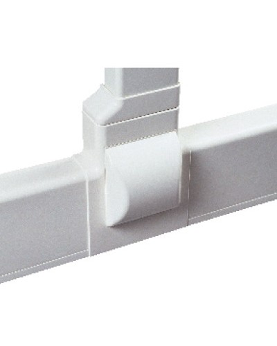 Тройник для плинтусного короба 100х40 мм с отводом на короб 90х40 мм, белый DKC AIR10047 в Липецке Повороты, муфты, тройники Pintop.ru