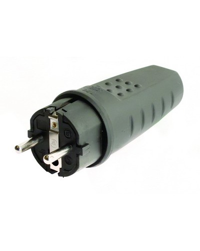 Вилка Schuko. Каучук. DKC DIS1103100 в Липецке Аксессуары для стоек и шкафов Pintop.ru