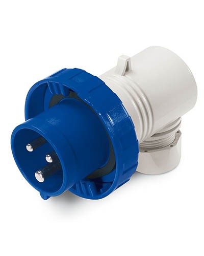 Вилка кабельная угловая IP67 16А 2P+E 230В DKC DIS2261633 в Липецке Аксессуары для стоек и шкафов Pintop.ru