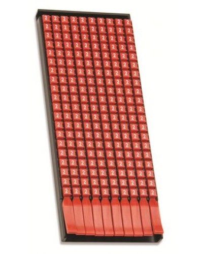 Маркер для кабеля сечением 0,5-1,5мм2 символ „2” DKC MKF2S1 в Липецке Крепежные изделия Pintop.ru