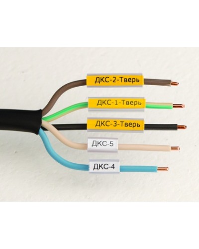 Маркировка для провода, гибкая, для трубочек. 4х12мм. Белая DKC NUTFL12 в Липецке Держатели, клипсы, скобы Pintop.ru