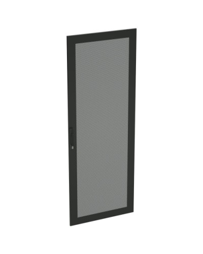 Дверь перфорированная одностворчатая для IT-CQE 2000 x 800 RAL9005 DKC R5ITCPRMM2080B в Липецке Аксессуары для стоек и шкафов Pintop.ru