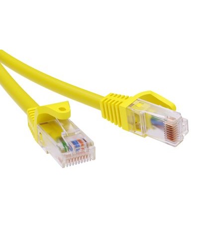 Патч-корд неэкранированный CAT6 U/UTP 4х2, LSZH, желтый, 10м DKC RN6UU4500YL в Липецке Патчкорды (медные) Pintop.ru