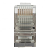 Коннектор (вилка) FTP кат.5e 8P8C универсальная, 15U", 3 зубца, упак 100 шт Datarex DR-3004