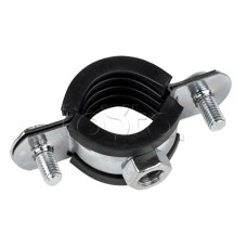 Хомут стальной 1/2" (20-24 мм), с уплотнителем EKF (hsu1012)
