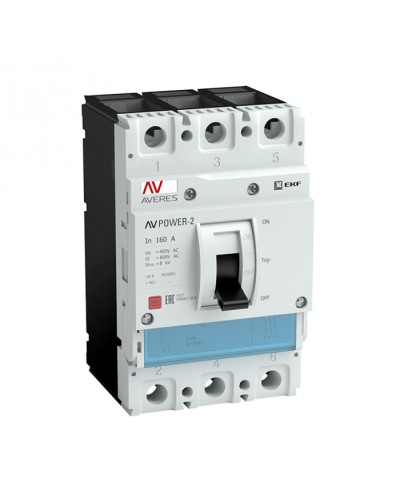 Автоматический выключатель AV POWER-2/3 125А 80kA TR EKF AVERES (mccb-23-125H-TR-av) в Липецке Электротехническое оборудование Pintop.ru