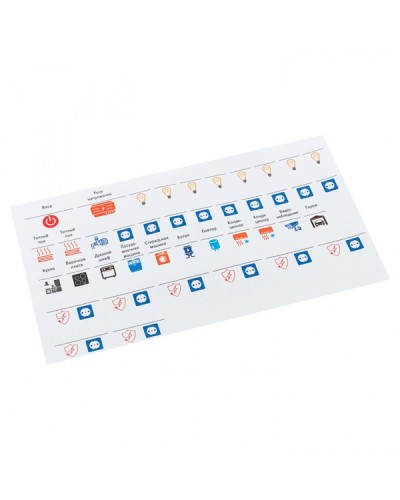 Комплект модульных наклеек средний с инд. ШК (137х240) EKF PROxima (mn-1-2-x) в Липецке Дополнительное оборудование для ОПС Pintop.ru