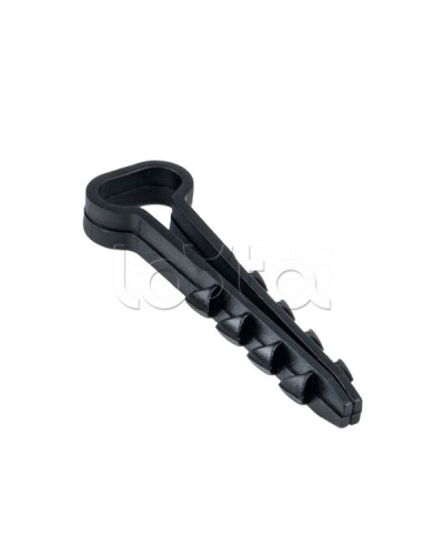 Дюбель-хомут (5х10 мм) для плоского кабеля черный (100 шт.) EKF PROxima (plc-cd1-5x10b) в Липецке Крепеж: Дюбели, шурупы, саморезы Pintop.ru