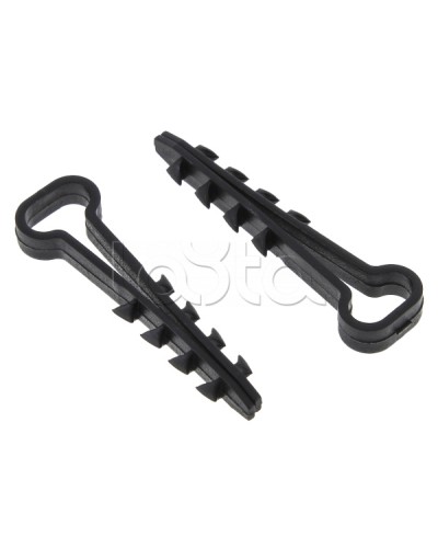 Дюбель-хомут (6х12 мм) для плоского кабеля черный (100 шт.) EKF PROxima (plc-cd1-6x12b) в Липецке Крепеж: Дюбели, шурупы, саморезы Pintop.ru