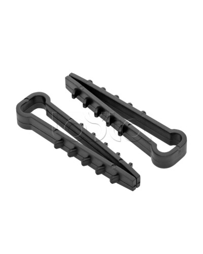 Дюбель-хомут для плоского кабеля (5-8мм) черный (100шт.) EKF PROxima (plc-nccf-5x8b) в Липецке Крепеж: Дюбели, шурупы, саморезы Pintop.ru