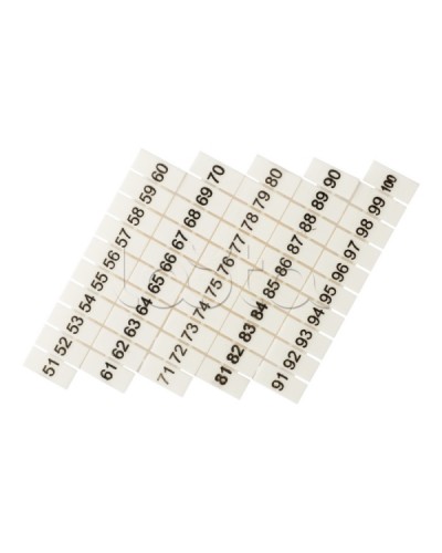 Маркеры для JXB-ST 6 с нумерацией 50-100 (100 шт.) EKF PROxima (zb-st-6-50-100) в Липецке Клеммные колодки Pintop.ru