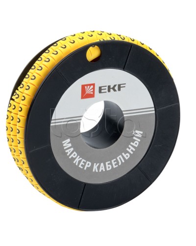 Маркер кабельный 6,0 мм2 0 (350 шт.) (ЕС-3) EKF PROxima (plc-KM-6-0) в Липецке Аксессуары для кабель-канала Pintop.ru