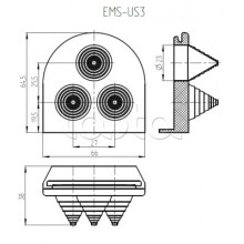 Ввод кабельный Elbox EMS-US3