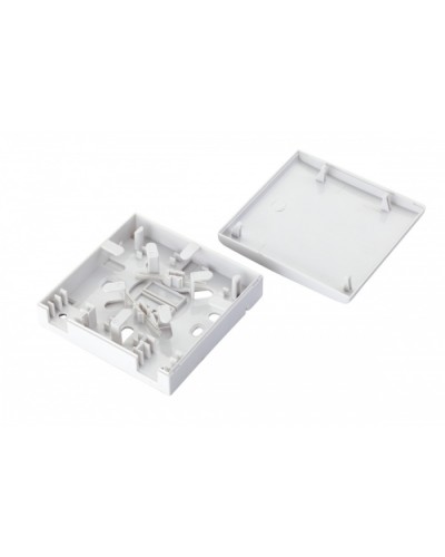 Коробка оптическая настенная 2-портовая, белый Eurolan (12B-00-SC-02WT) в Липецке Розетки компьютерные и телефонные Pintop.ru