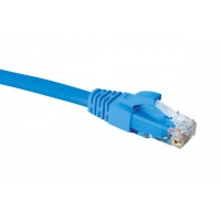 Шнур коммутационный 2хRJ45 U/UTP кат.5e (1 м) Eurolan (21D-U5-01BU)