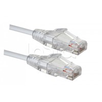 Коммутационный шнур категории 5e SLIM LINE, U/UTP, LSZH, T568B, 1,5 м, белый Eurolan (21S-U5-1EWT)