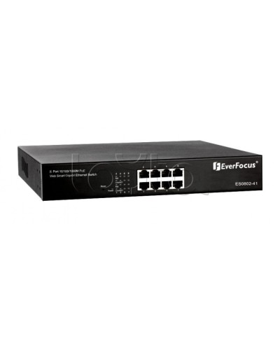 Коммутатор PoE 8-портовый EverFocus ES0802-41 в Липецке Коммутаторы Pintop.ru