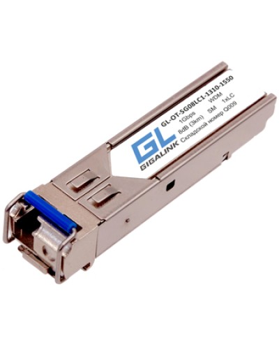 Модуль SFP WDM Gigalink GL-OT-SG08LC1-1310-1550-D GL-10TLC-D в Липецке Модули SFP/XFP/GBIC Pintop.ru