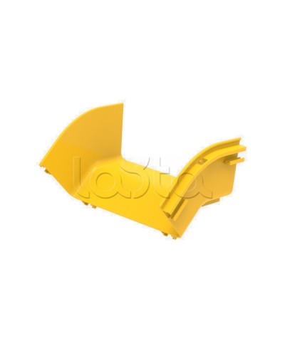 Угол 45° внешний (вниз) для оптического лотка Hyperline FBTR-240-ERS45 в Липецке Аксессуары для лотков Pintop.ru