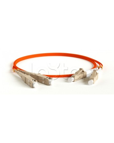 Патч-корд волоконно-оптический Hyperline FC-D2-62-LC/PR-SC/PR-H-3M-LSZH-OR в Липецке Патч-корды оптические Pintop.ru