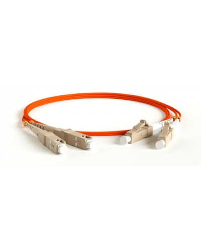 Патч-корд волоконно-оптический Hyperline FC-D2-62-LC/PR-SC/PR-H-5M-LSZH-OR в Липецке Патч-корды оптические Pintop.ru