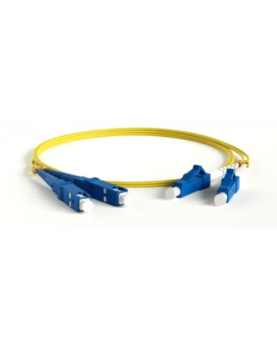 Патч-корд волоконно-оптический Hyperline FC-D2-9-SC/AR-SC/AR-H-20M-LSZH-YL в Липецке Патч-корды оптические Pintop.ru