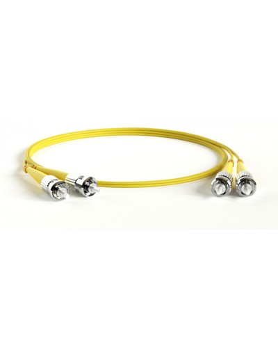 Патч-корд волоконно-оптический Hyperline FC-D2-9-ST/UR-ST/UR-H-20M-LSZH-YL в Липецке Патч-корды оптические Pintop.ru