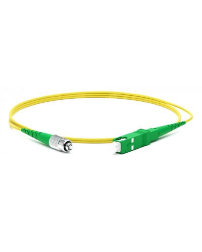 Патч-корд волоконно-оптический Hyperline FC-S2-9-FC/AR-SC/AR-H-5M-LSZH-YL в Липецке Патч-корды оптические Pintop.ru