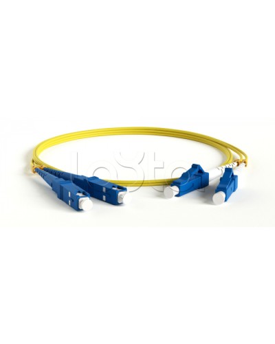 Патч-корд волоконно-оптический Hyperline FC-S2-9-SC/UR-SC/AR-H-0.5M-LSZH-YL в Липецке Патч-корды оптические Pintop.ru