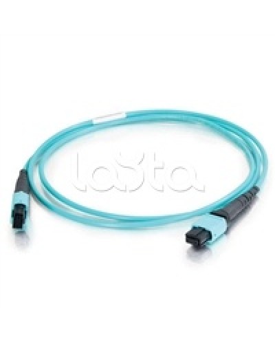 Патч-корд волоконно-оптический Hyperline FHD-MC3-503-MPOF12/PS-MPOF12/PS-A-15M-LSZH-AQ в Липецке Патч-корды и пигтейлы Pintop.ru