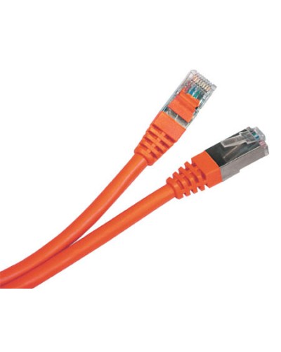 Патч-корд экранированный Hyperline PC-LPM-STP-RJ45-RJ45-C5e-0.5M-LSZH-OR в Липецке Патчкорды (медные) Pintop.ru