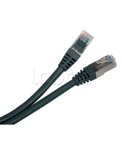 Патч-корд экранированный Hyperline PC-LPM-STP-RJ45-RJ45-C5e-15M-LSZH-BK в Липецке Патчкорды (медные) Pintop.ru