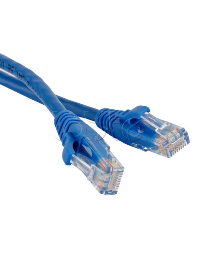 Патч-корд RJ45-RJ45, 4 пары, UTP, кат.5е, LSZH (5м) Hyperline PC-LPM-UTP-RJ45-RJ45-C5e-5M-LSZH-BL в Липецке Патчкорды (медные) Pintop.ru