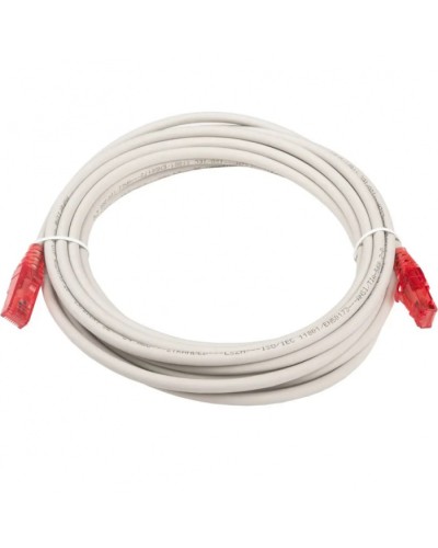 Патч-корд RJ45-RJ45, 4 пары, UTP, кат.5е, LSZH (5м) Hyperline PC-LPM-UTP-RJ45-RJ45-C5e-5M-LSZH-GY в Липецке Патчкорды (медные) Pintop.ru