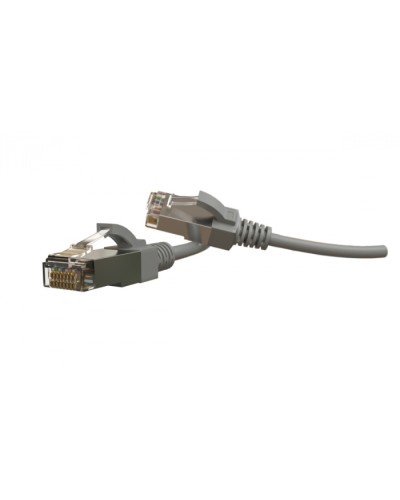 Патч-корд S/FTP Hyperline (PC-LPT-SFTP-RJ45-RJ45-C6-5M-LSZH-GY) в Липецке Патчкорды (медные) Pintop.ru