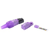 Разъем RJ-45 8P8C Hyperline PLUD-8P8C-S-C6-VL