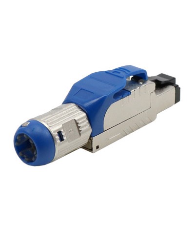 Разъем полевой оконцовки RJ-45 8P8C Hyperline PLUE-8P8C-S-C8-SH-BL в Липецке Коннекторы и разъемы Pintop.ru