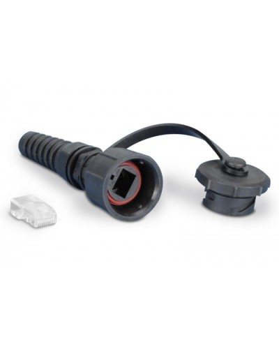 Промышленный разъем RJ-45 8P8C Hyperline PLUG-IE-8P8C-PV-C6 в Липецке Коннекторы и разъемы Pintop.ru