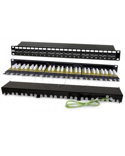 Патч-панель Hyperline PP2-19-24-8P8C-C6A-110D в Липецке Патч панель Pintop.ru