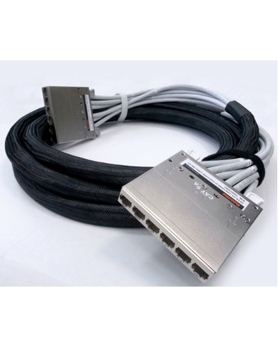 Сборка кабельная претерминированная Hyperline PPTR-CT-CSS/C6S-D-CSS/C6S-LSZH-10M-GY в Липецке Аксессуары для стоек и шкафов Pintop.ru