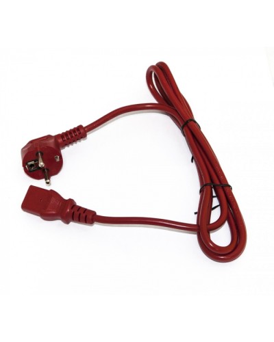 Кабель питания компьютера Hyperline PWC-IEC13-SHM-3.0-RD в Липецке Патч-корды и пигтейлы Pintop.ru