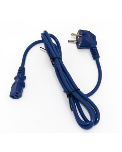 Кабель питания компьютера Hyperline PWC-IEC13-SHM-5.0-BL в Липецке Патч-корды и пигтейлы Pintop.ru