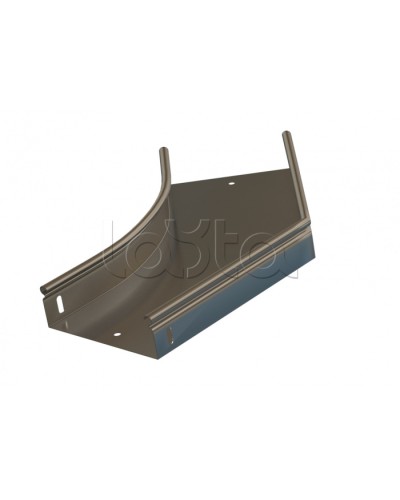 Угол 45° горизонтальный плавный Hyperline RST-AHS45-400-80-0,8-R100-SZ в Липецке Аксессуары для лотков Pintop.ru