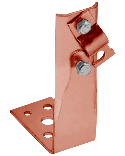 Держатель проводника круглого 6-10мм винтовой угловой h=60мм медь IEK (ZDP87-50-1-16-60) в Липецке Крепеж Pintop.ru