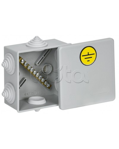 Коробка КУП КМ41360 85х85х40мм IP44 6 вв. (7035) IEK (UKO21-085-085-040-K41-44U) в Липецке Распределительные коробки Pintop.ru