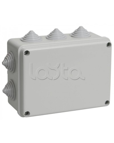 Коробка распаячная KM41241 для о/п 150x110x70мм IP44 10 кабель вводов IEK (UKO10-150-110-070-K41-44) в Липецке Распределительные коробки Pintop.ru