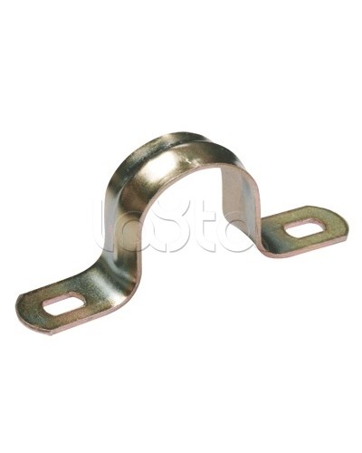 Скоба двухлапковая для крепления металлорукава d21-22 IEK (CMAT11-21-100) в Липецке Держатели, клипсы, скобы Pintop.ru